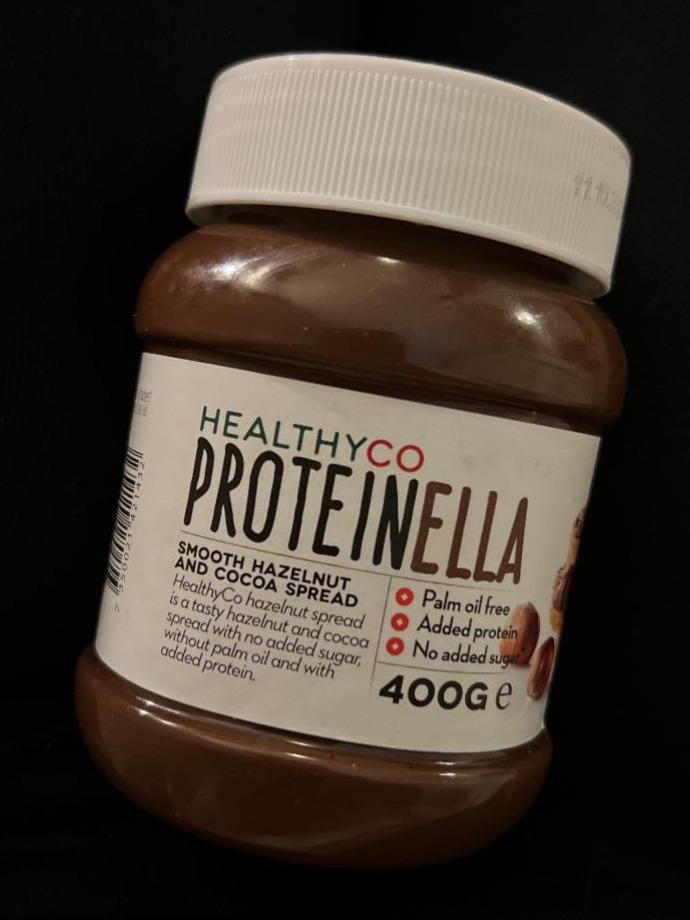 Fotografie - Proteinella Smooth Hazelnut and Cocoa Spread HealthyCo