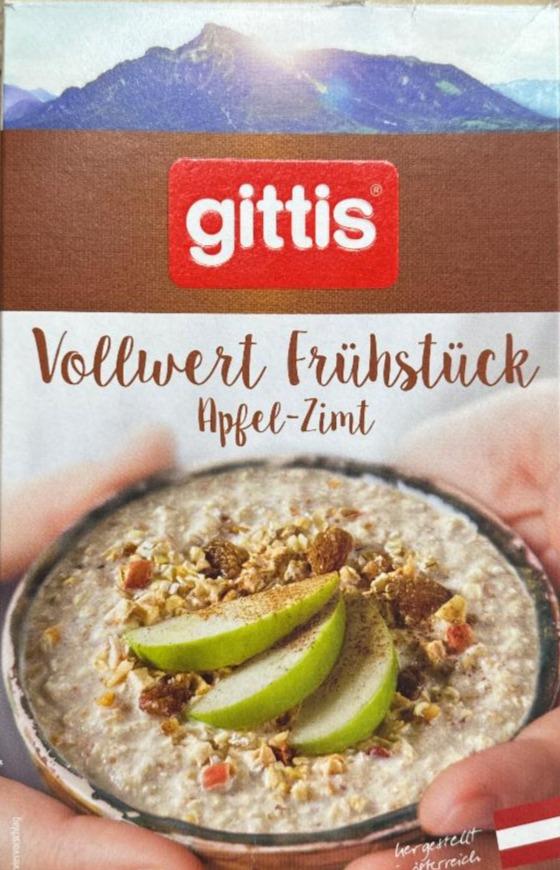 Fotografie - Vollwert Frühstück Apfel-Zimt Gittis
