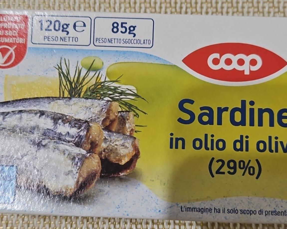 Fotografie - Sardine in olio di oliva coop