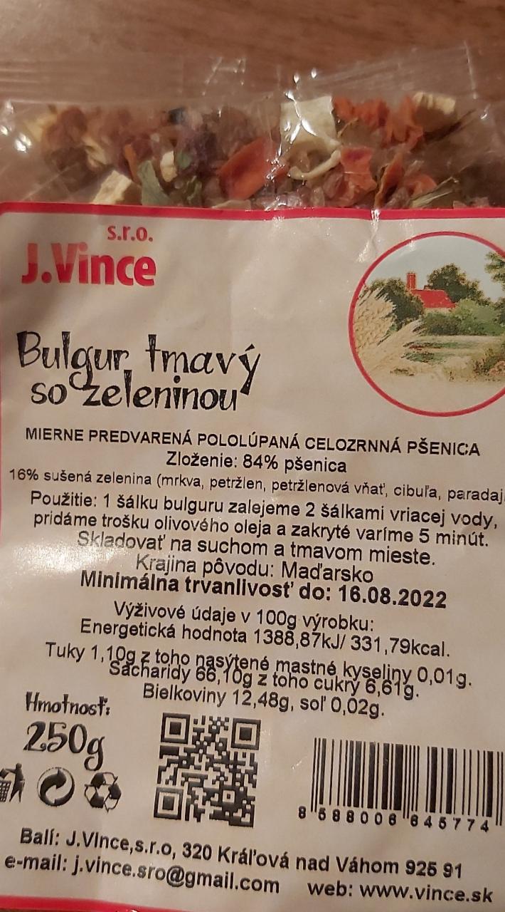 Fotografie - Bulgur tmavy so zeleninou