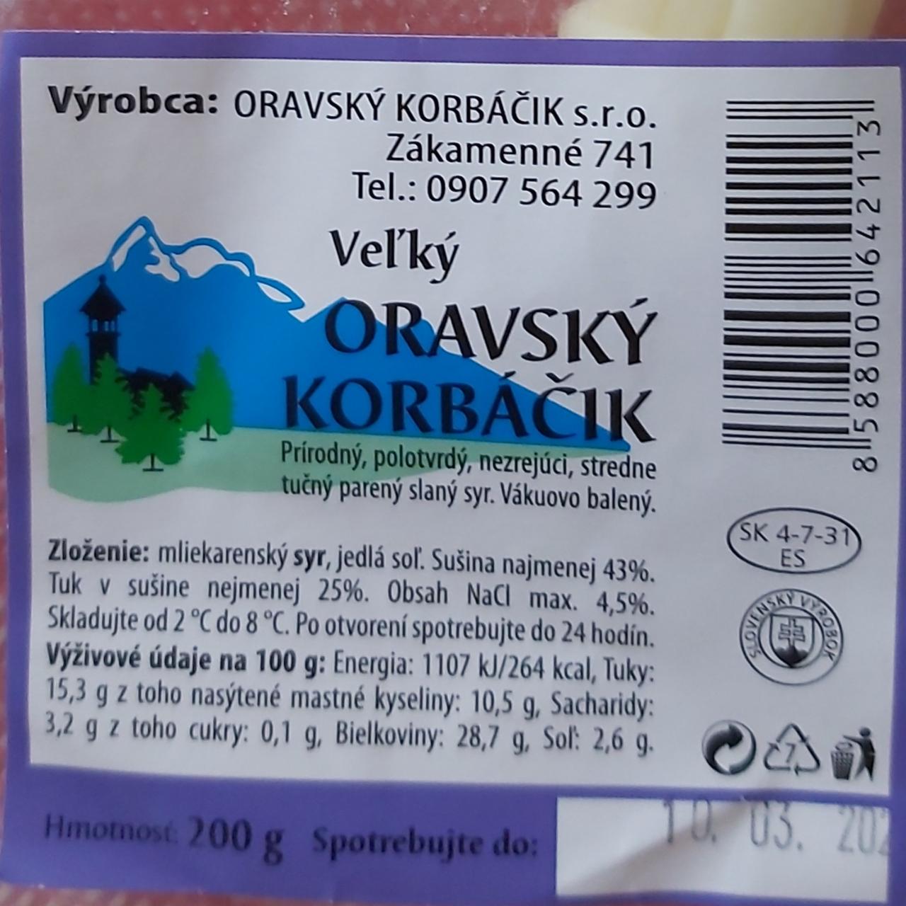 Fotografie - Veľký Oravský Korbáčik