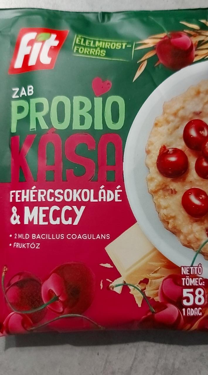 Fotografie - Zab Probio kása Fehércsokoládé & meggy Fit