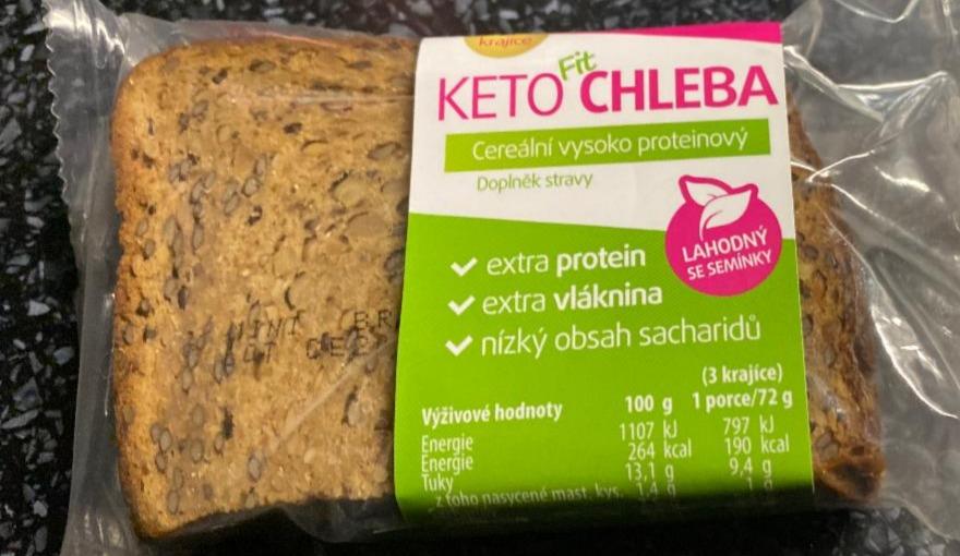 Fotografie - Keto chleba cereální vysoko proteinový KetoFit