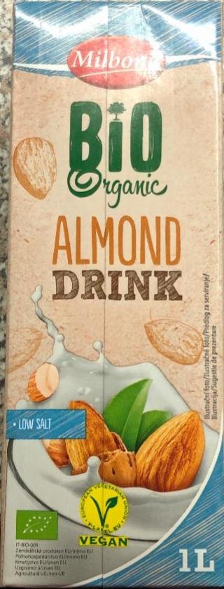 Fotografie - Bio Organic almond drink Milbona LOW SALT