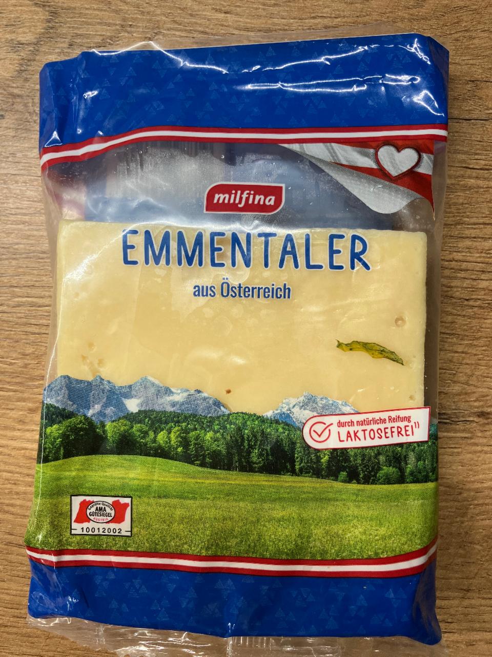 Fotografie - Emmentaler aus Österreich laktosefrei Milfina