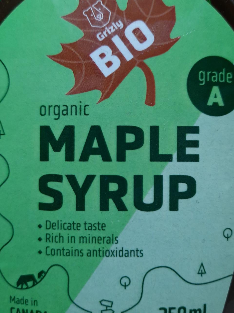 Fotografie - Organic Maple Syrup Grizly Bio