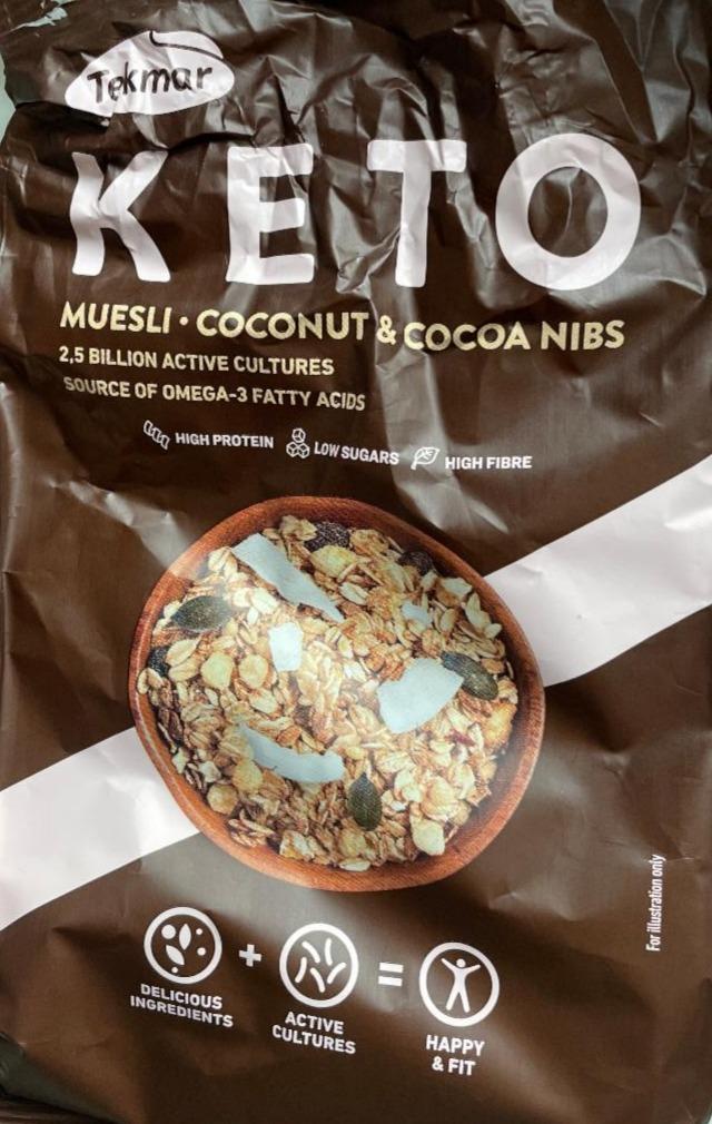 Fotografie - Keto muesli Coconut & Cocoa nibs Tekmar
