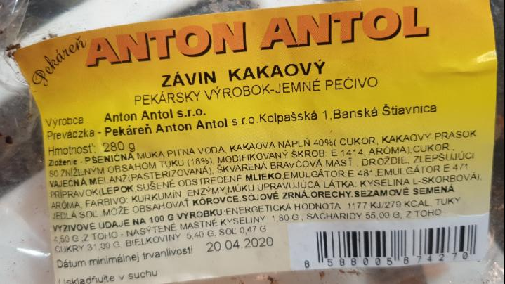 Fotografie - Zavin kakaový Anton Antol