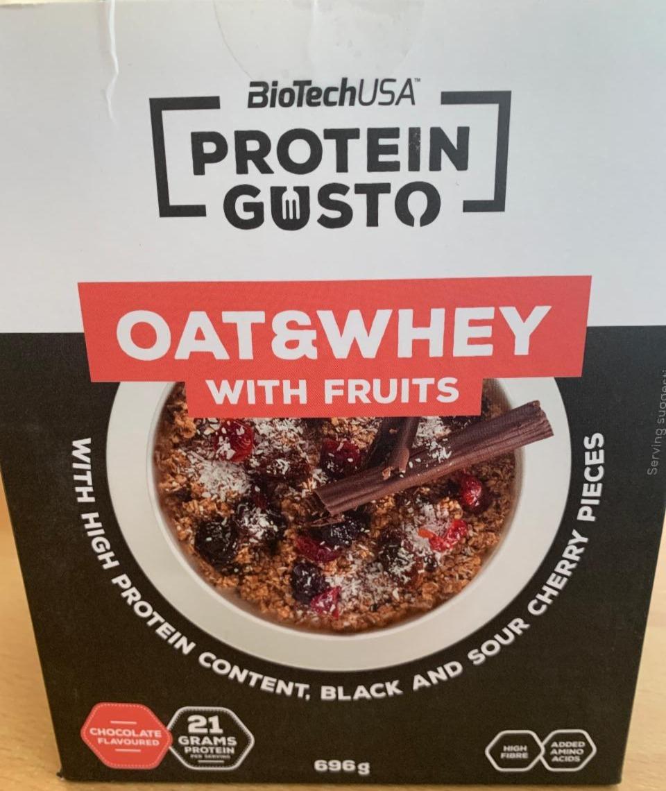 Fotografie - Protein Gusto Oat & Whey with Fruits BioTechUSA