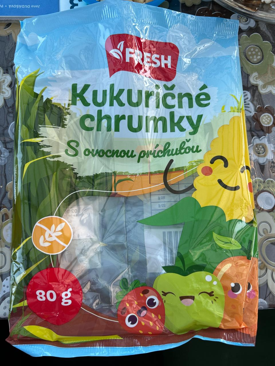 Fotografie - Kukuričné chrumky s ovocnou príchuťou Fresh