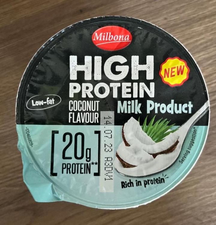Fotografie - High Protein Milk product Coconut flavour Milbona