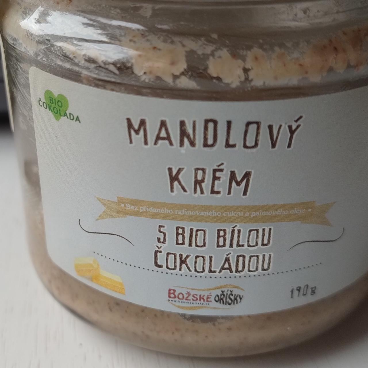 Fotografie - Mandľový krém s bio bielou čokoládou