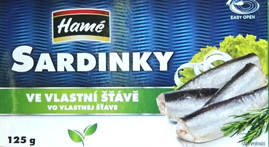 Fotografie - Sardinky vo vlastnej šťave Hamé