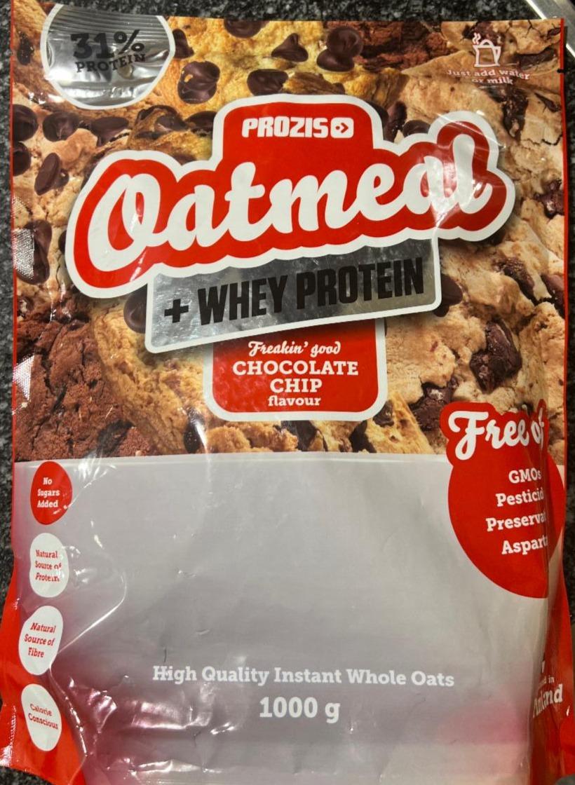 Fotografie - Oatmeal + whey protein Chocolate chip flavour Prozis