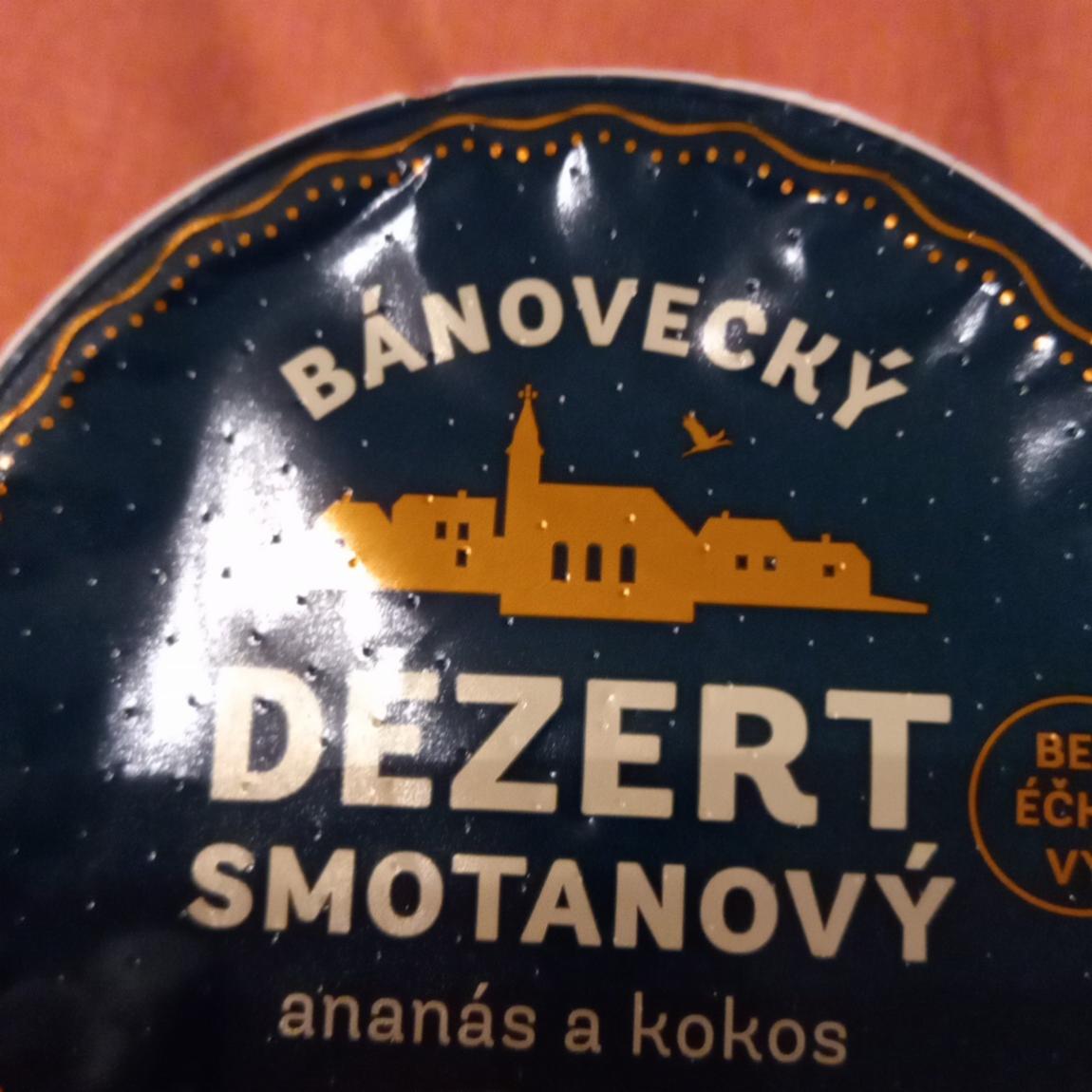 Fotografie - Bánovecký Dezert smotanový ananás a kokos Milsy