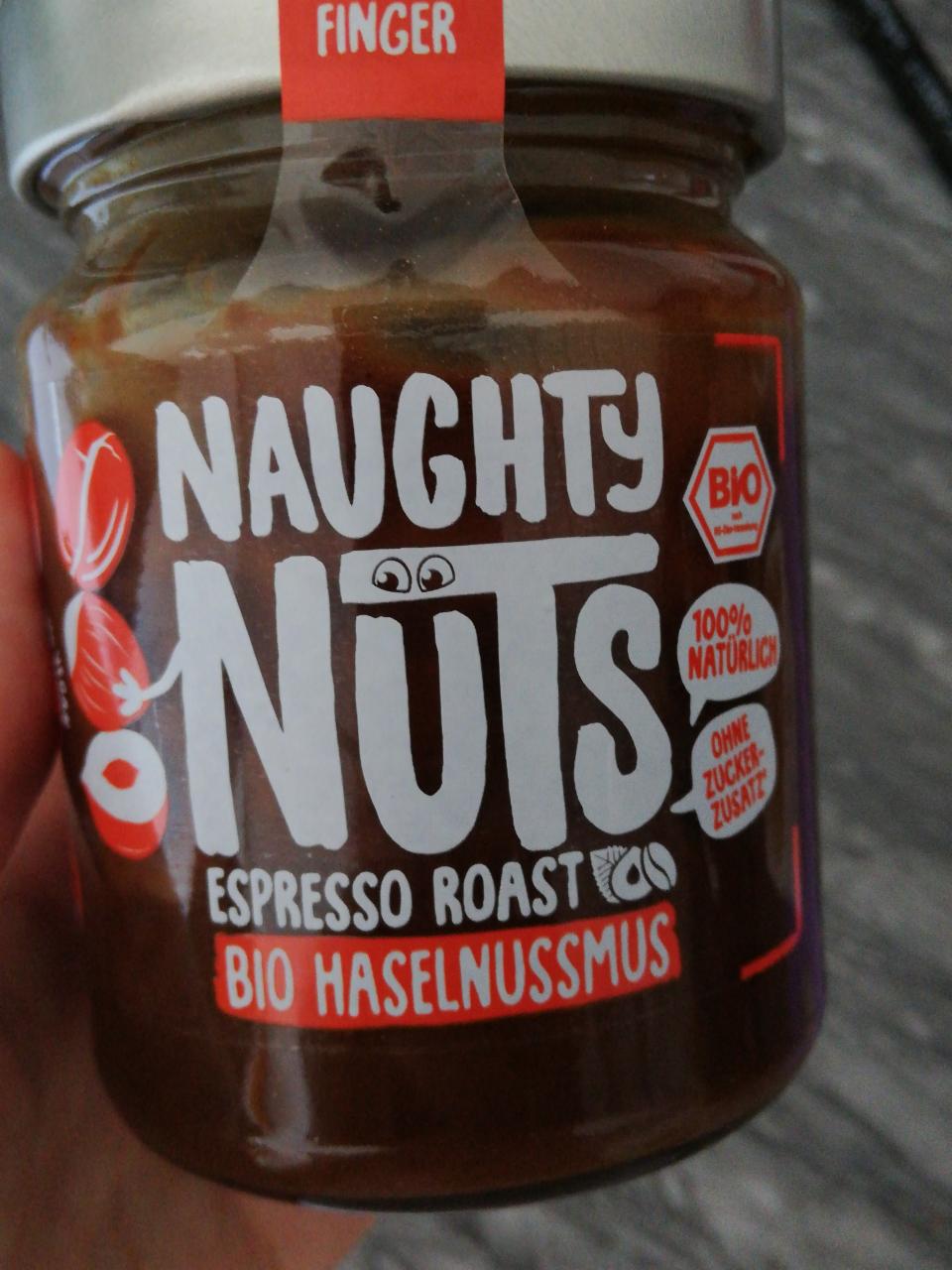Fotografie - Naughty nuts espresso roast bio haselnussmus
