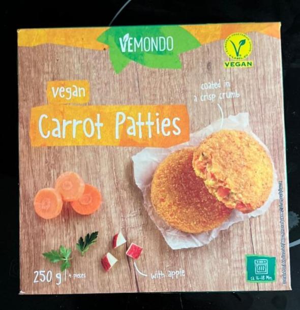 Fotografie - Carrot Patties Vegan Vemondo