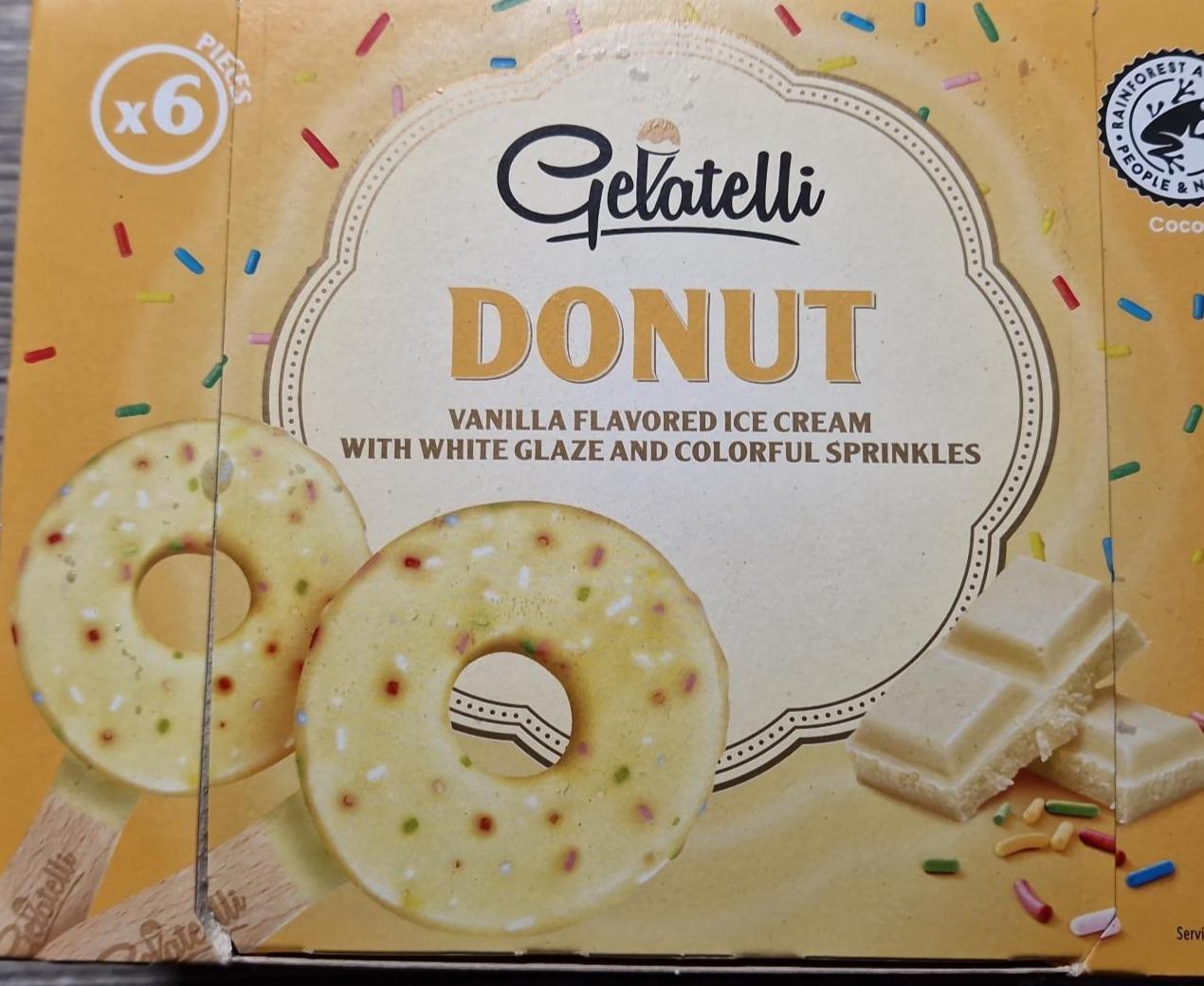 Fotografie - Donut Vanilla flavored Ice cream Gelatelli