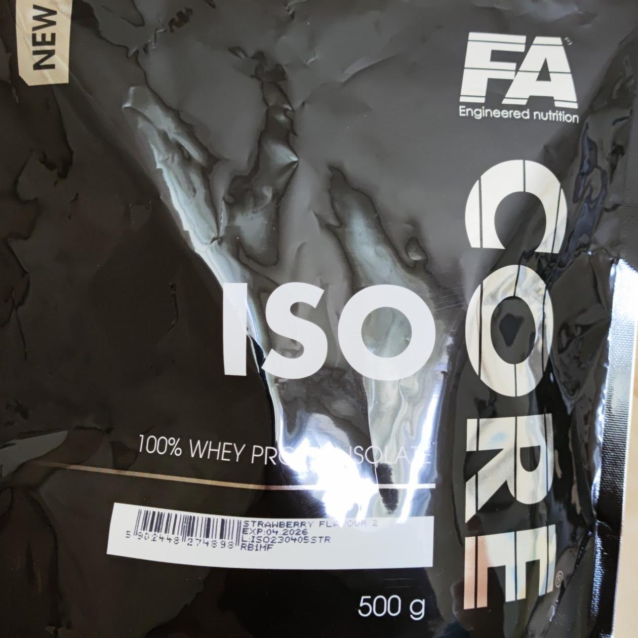 Fotografie - Whey protein isolate ISO CORE FA