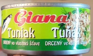 Fotografie - Giana tuniak drvený vo vlastnej šťave (pôvod Ekvádor)