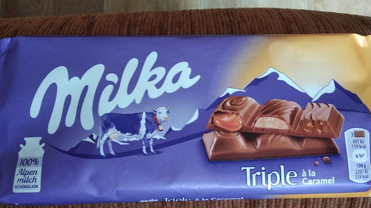 Fotografie - Milka Triple á la Caramel