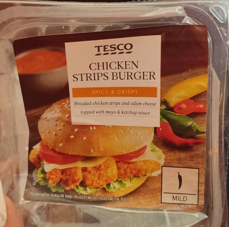 Fotografie - Chicken strips burger Tesco