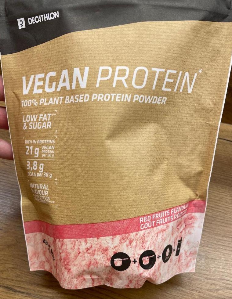 Fotografie - Vegan protein Red fruits flavour Decathlon