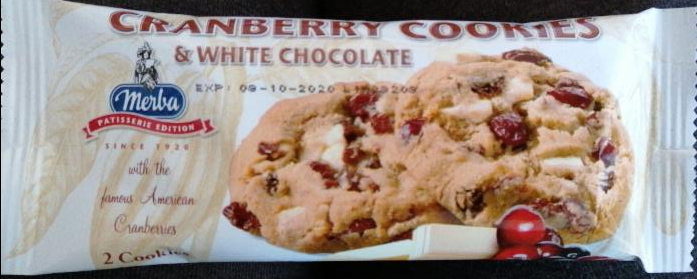 Fotografie - Cranberry cookies & white chocolate Merba