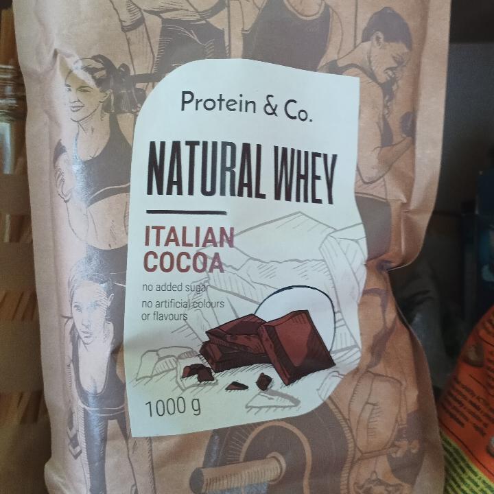 Fotografie - Natural whey italian cocoa Protein & Co.