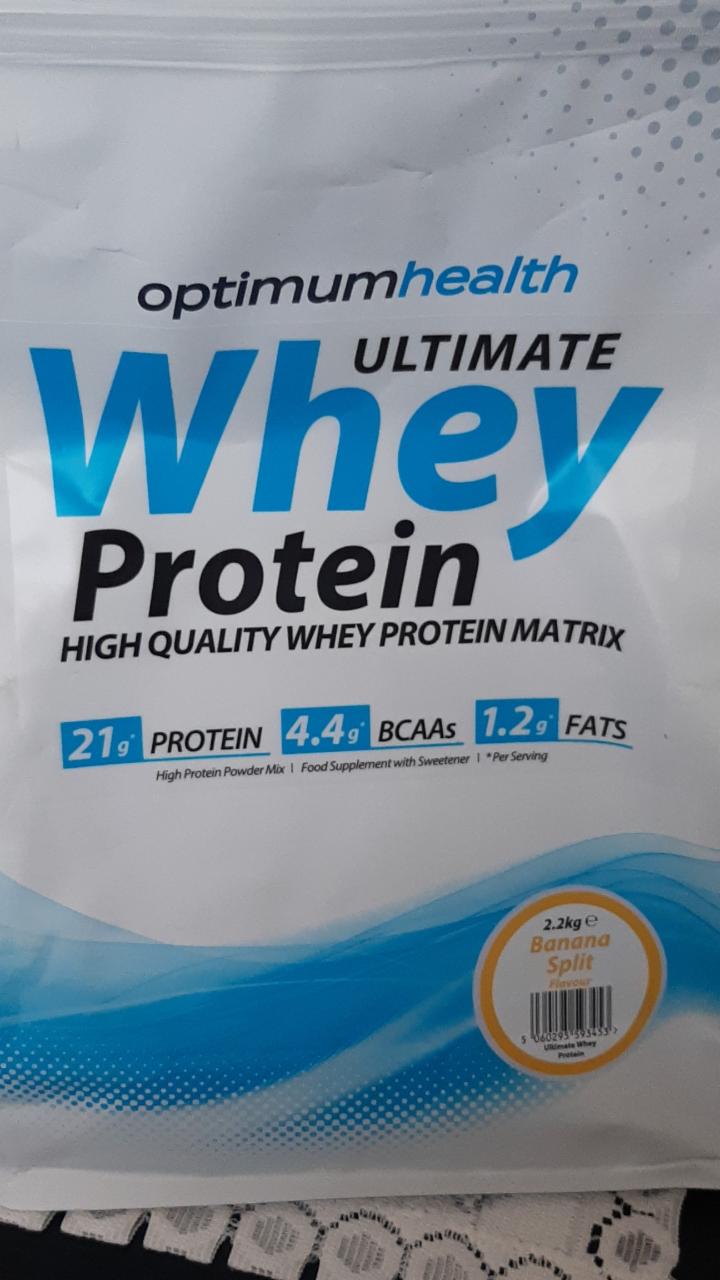 Fotografie - Whey Protein ultimate Banana split optimumhealth