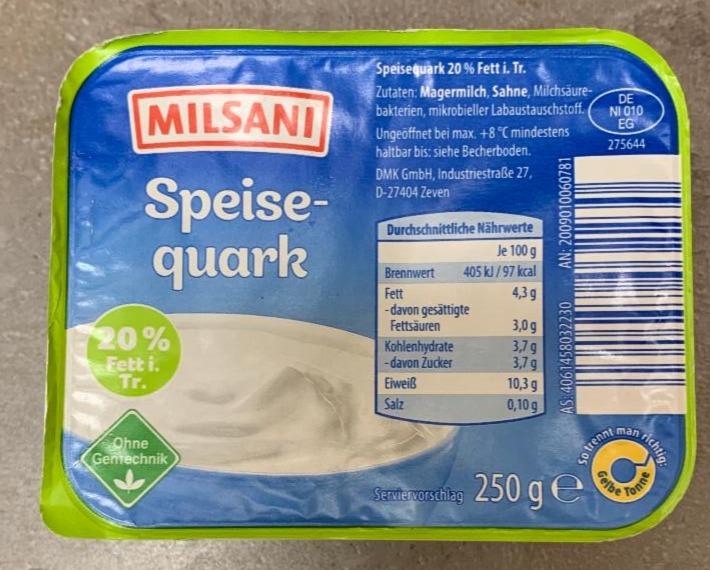 Fotografie - Speisequark 20% Fett Milsani