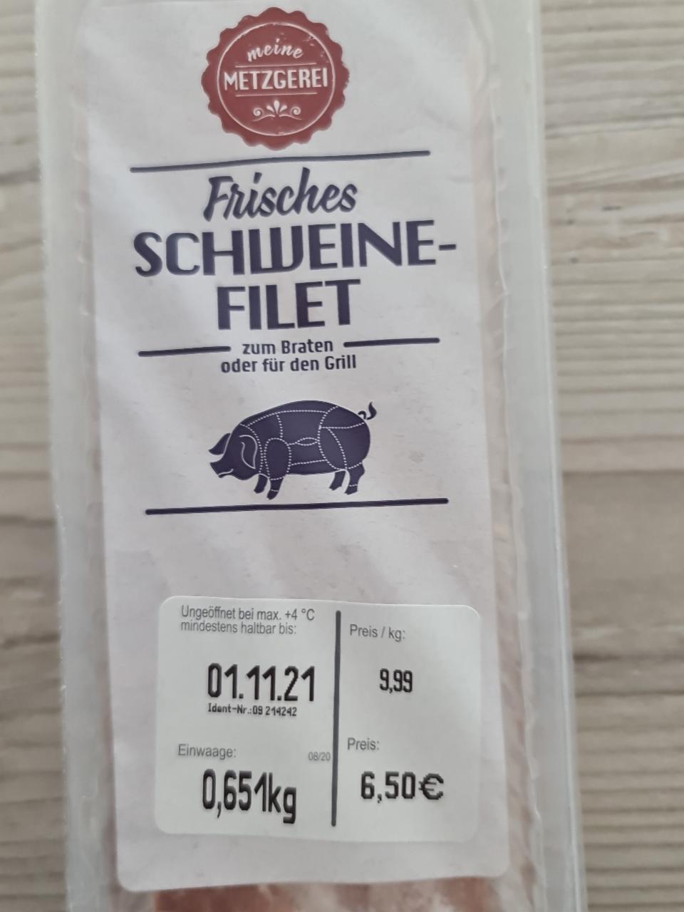 Fotografie - Schweinefilet Metzgerei