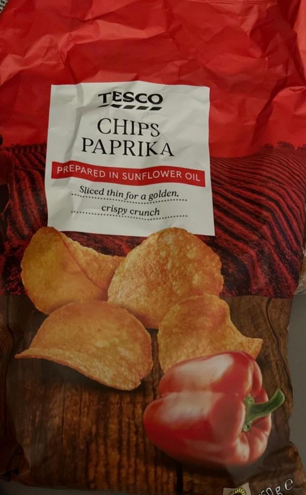 Fotografie - Tesco chips paprika 