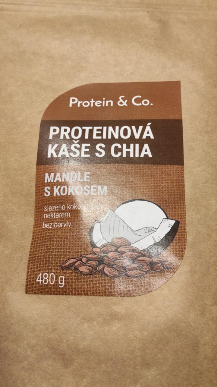 Fotografie - Proteinová kaše s chia Mandle s kokosem Protein & Co.