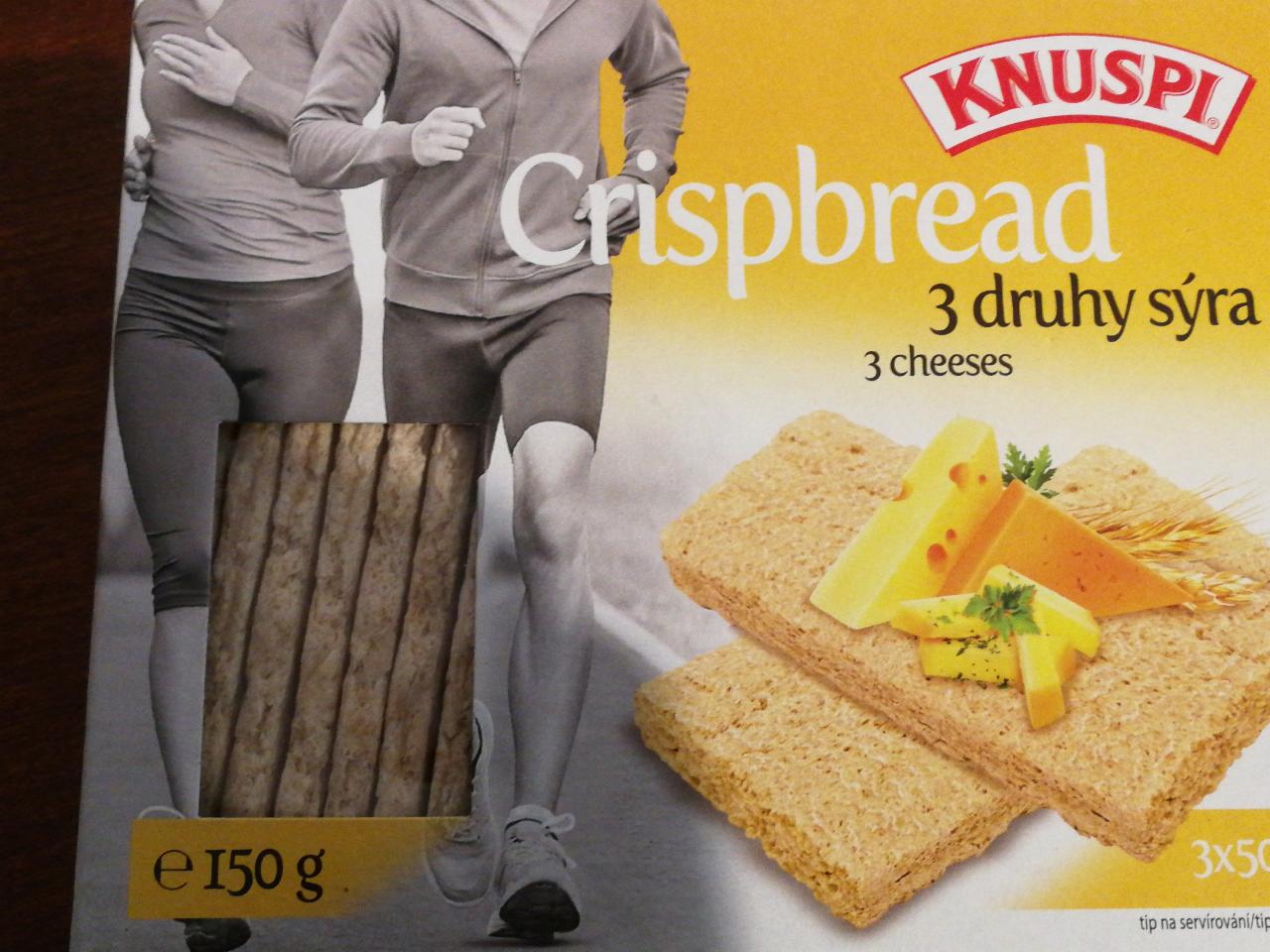 Fotografie - Knuspi Crispbread 3 druhy syra