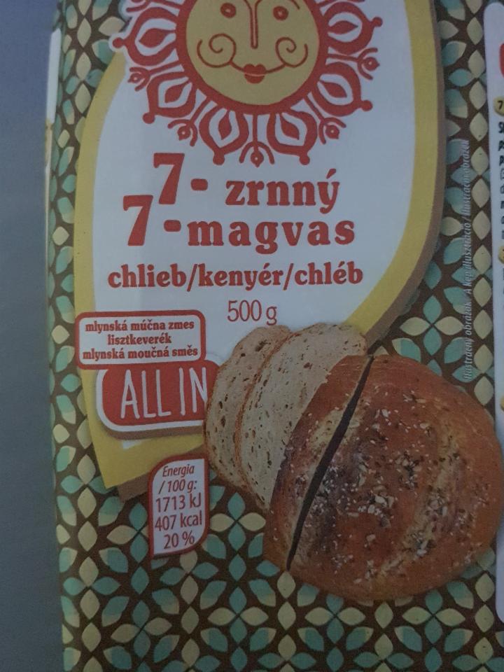 Fotografie - 7- zrnný chlieb mlynská múčna zmes Allin