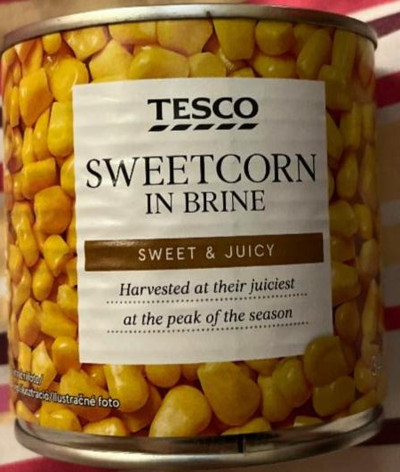 Fotografie - Sweetcorn in brine Tesco