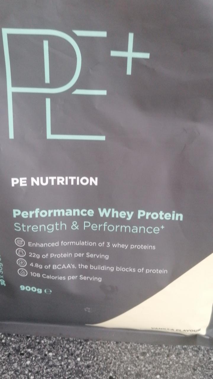 Fotografie - Performance Whey Protein Vanilla PE Nutrition