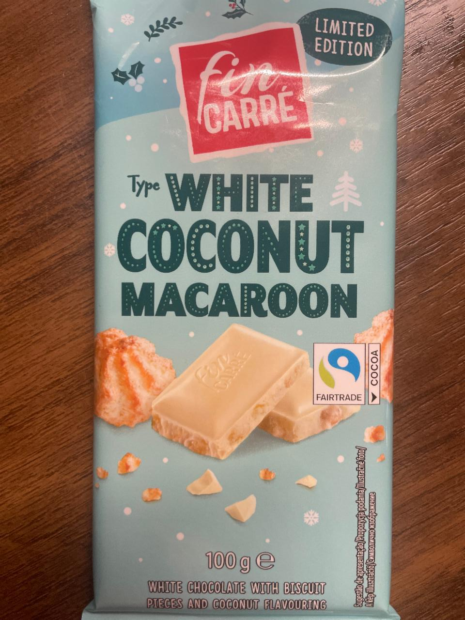 Fotografie - Type White Coconut Macaroon Fin Carré