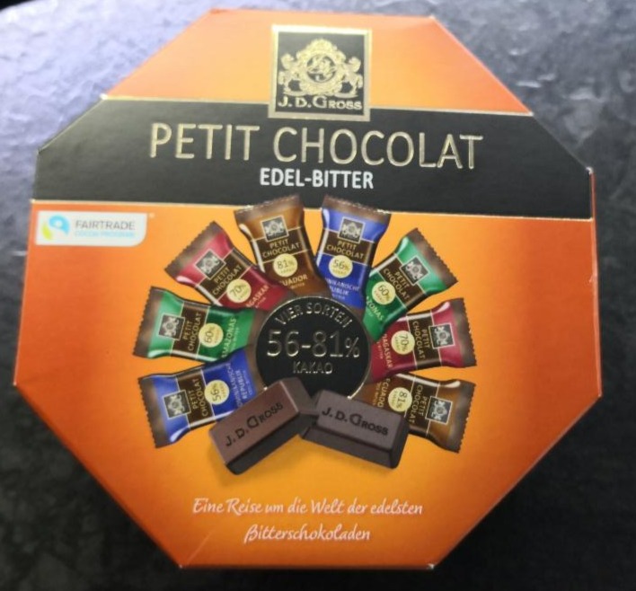 Fotografie - J.D.Gross Petit Chocolat Edel-Bitter