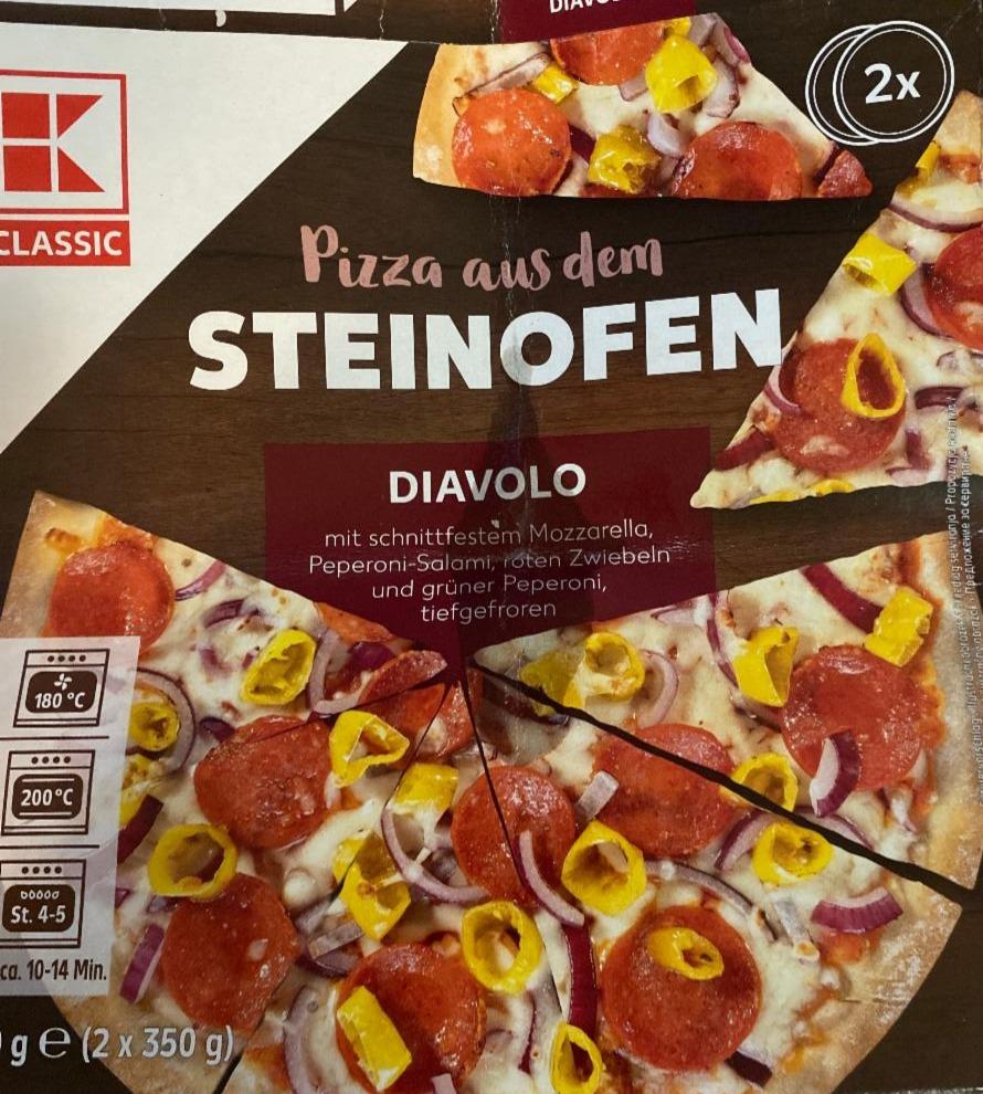 Fotografie - Pizza aus dem Steinofen Diavolo K-Classic