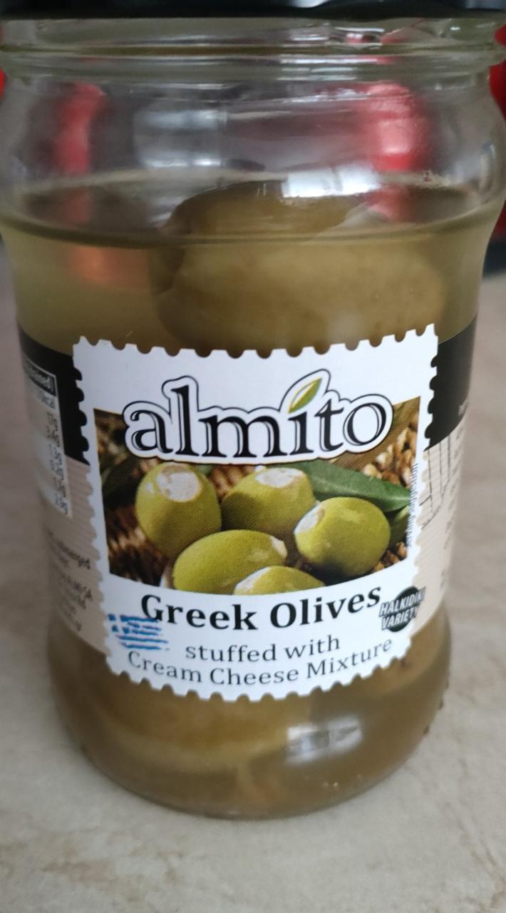 Fotografie - Green olives with cream cheese almito