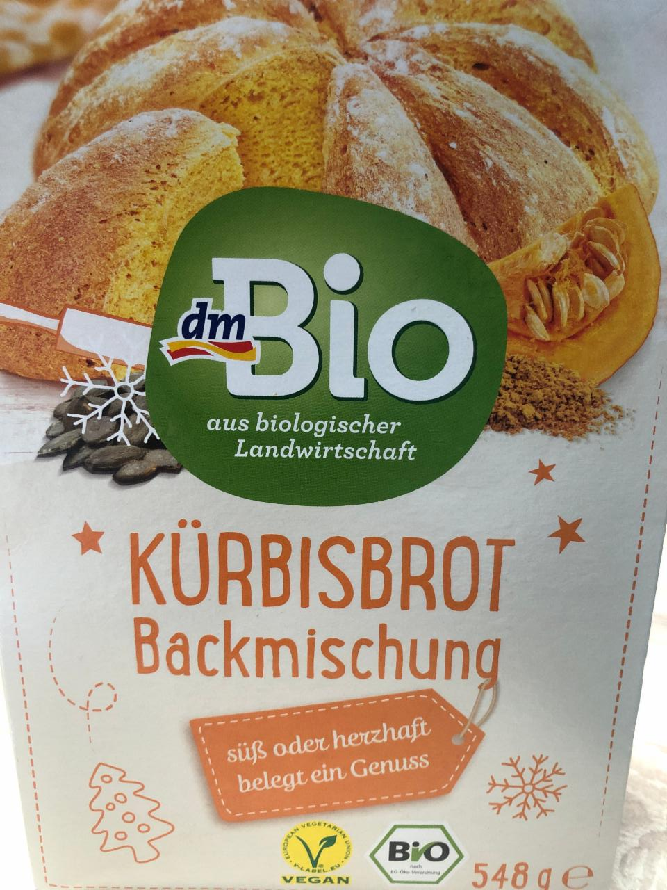 Fotografie - Kürbisbrot backmischung dmBio