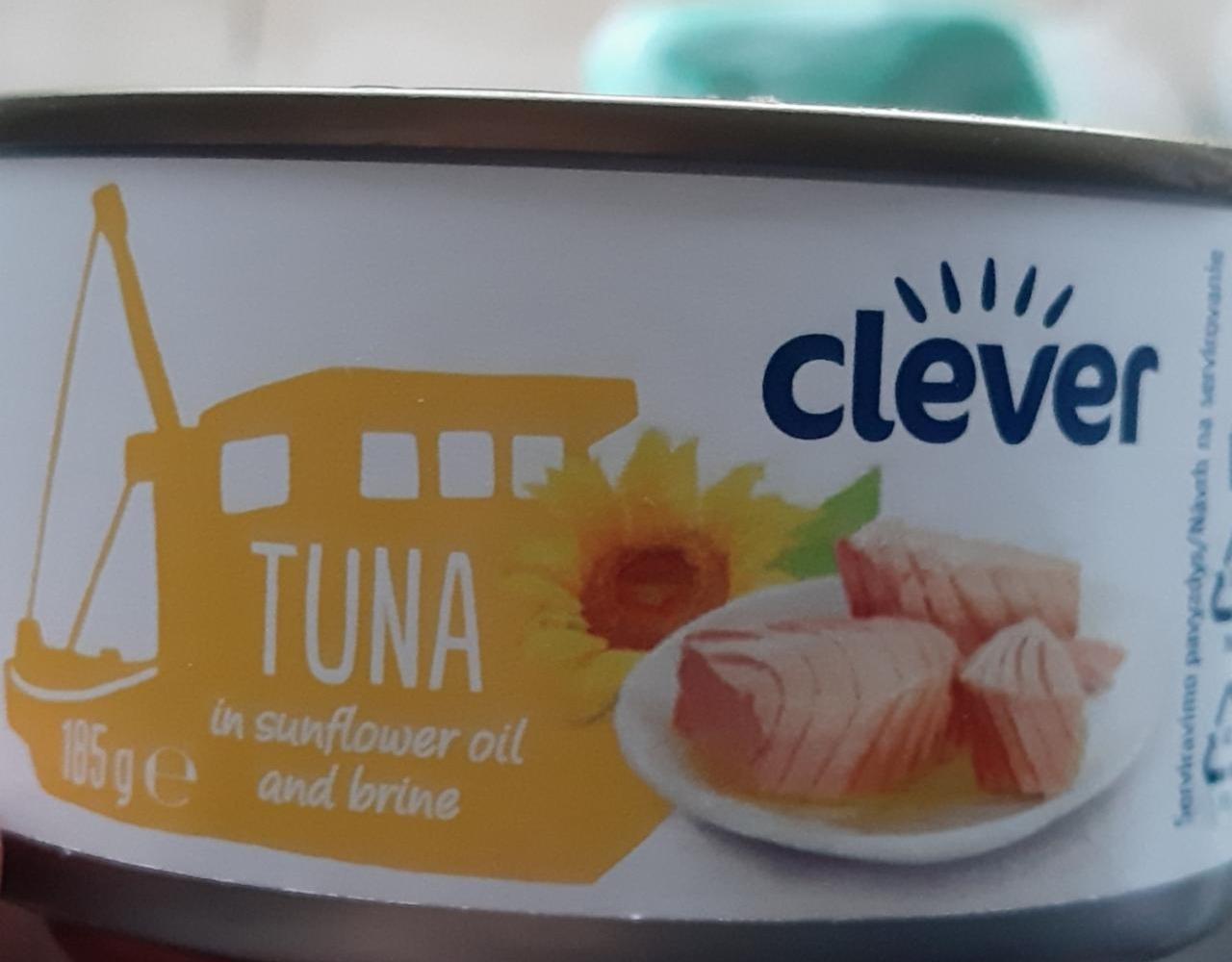 Fotografie - Tuna in sunflower oil and brine Clever