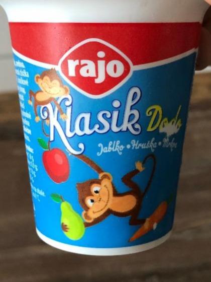 Fotografie - Rajo Klasik jogurt Dodo Jablko hruška mrkva