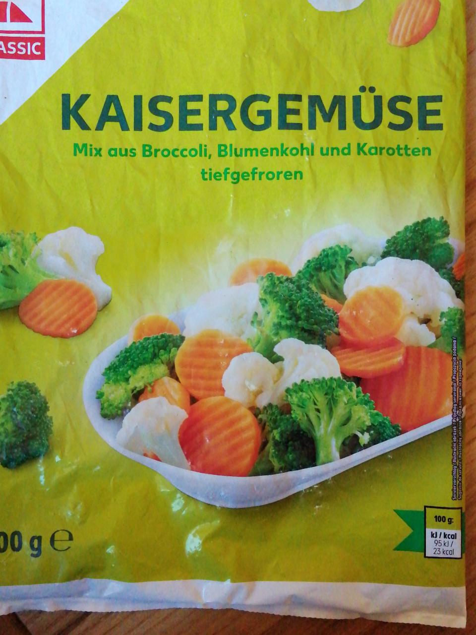 Fotografie - Kaisergemuse Mix aus Broccoli, Blumenkohl und Karotten tiefgefroren