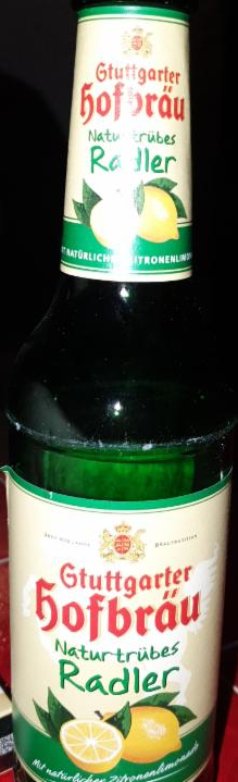 Fotografie - Stuttgarter Hofbräu Naturtrübes Radler