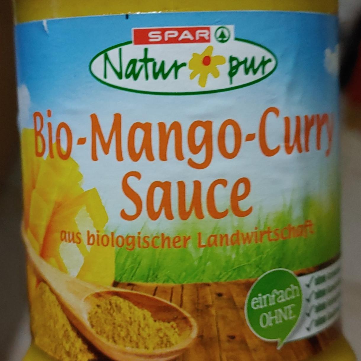 Fotografie - Bio-Mango-Curry Sauce Spar Natur pur