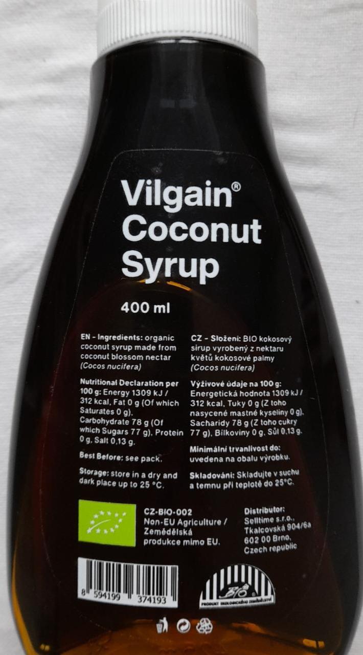 Fotografie - Bio Coconut Syrup Vilgain