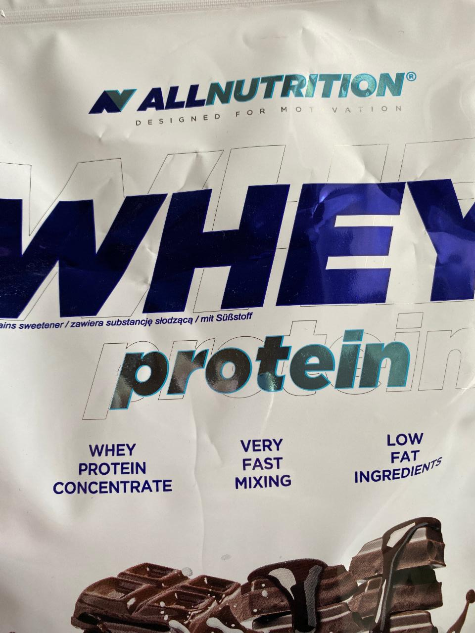 Fotografie - Whey protein Double Chocolate Allnutrition